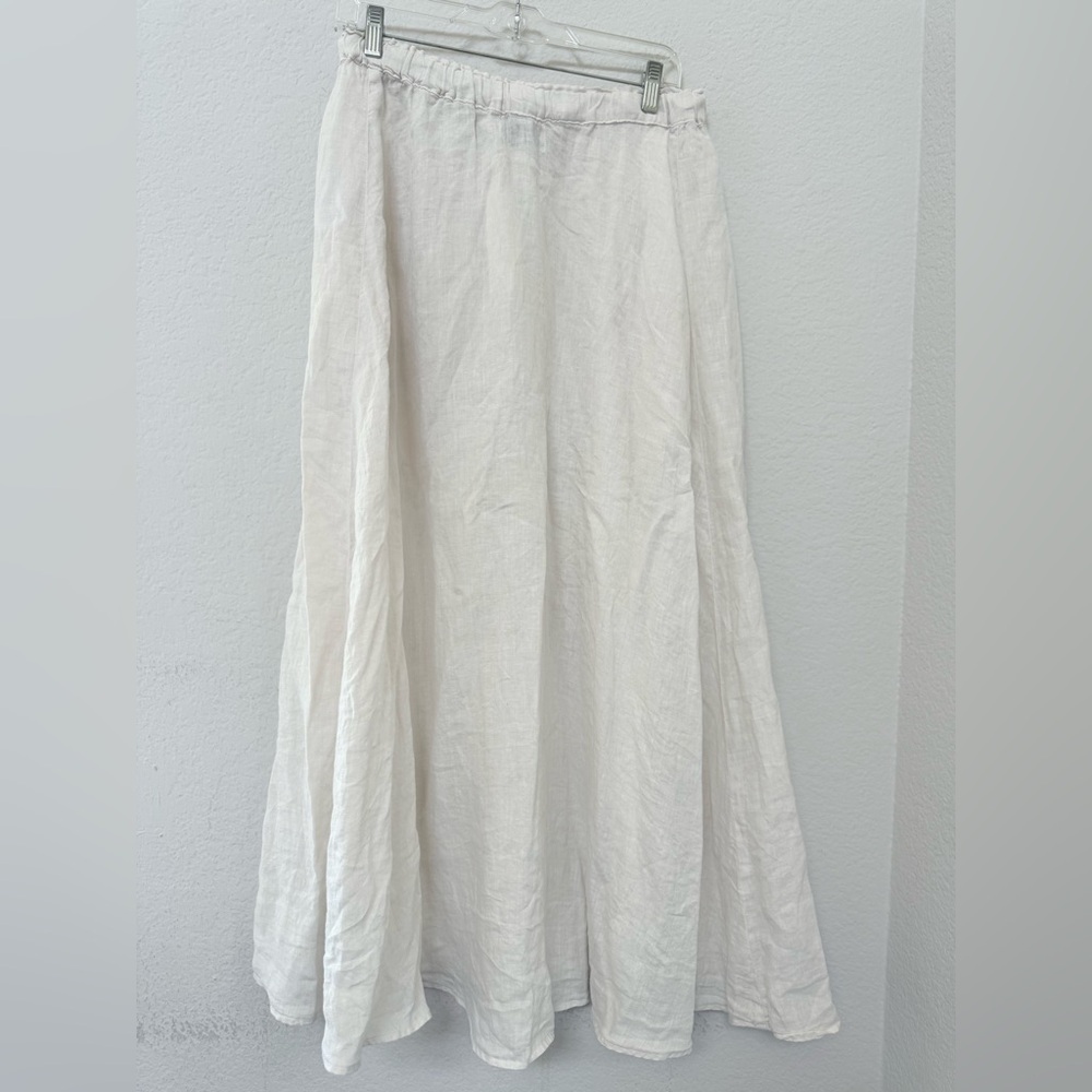 Velvet x Cleo Wade Memphis Skirt Linen Size Small - Picture 4 of 5